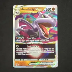 Aerodactyl VSTAR 093/196 Swsh11: Lost Origin Holo Sword & Shield Pokemon - Image 1