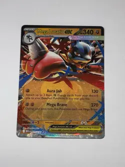 Mega Lucario EX 077/132 Double Rare Holo Pokemon Card Mega Evolution TCG M/NM - Image 1