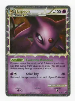 2010 Pokemon TCG Espeon 81/90 PRIME! Moderately Played! See Description! - Image 1