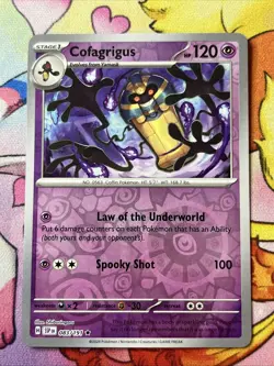 Pokemon TCG Cofagrigus Scarlet & Violet Series - Surging Sparks #83 Reverse Holo - Image 1