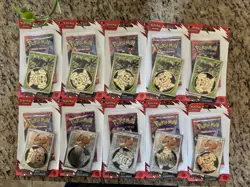 Pokemon TCG Destined Rivals Single Pack Blister Eevee & Zarude SEALED LOT OF 10 - Image 1
