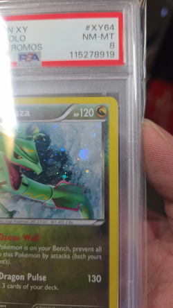 2015 POKEMON XY BLACK STAR PROMO RAYQUAZA #XY64 PSA 8 NM #115278919 (SWIRL) - Image 2