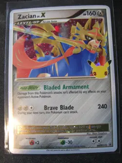 ZACIAN LV. X 2021 Pokemon Sword & Shield Celebrations BLACK STAR PROMO SWSH135 - Image 1