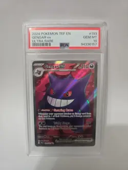 Pokemon Gengar ex 193/162 SV05: Temporal Forces Holo PSA 10 - Image 1