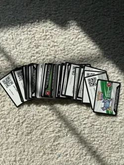 Pokemon TCG Unused Code Cards 80+ Various Sets Bulk Lot - Image 1