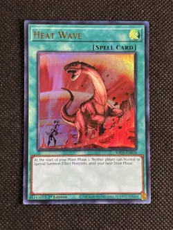 YuGiOh! - Heat Wave RA03-EN058 Ultra Rare 1st Edition Near Mint - Image 1
