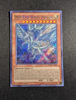 Yugioh - Deep-Eyes White Dragon MVP1-ENS05 1st Edition Secret Rare NM - Image 1