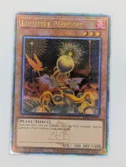 x1 YuGiOh Lonefire Blossom - RA01-EN002 - Quarter Century Secret Rare - NM - Image 1