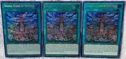 Yugioh 3x Magical Citadel Of Endymion DASA-EN055 Secret Rare 1st Ed NM Playset - Image 1