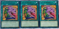 Yugioh 3x Pot Of Desires TOCH-EN057 Rare 1st Edition Near Mint Playset - Image 1