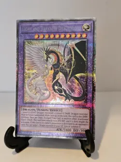 2020 Yugioh 1st Edition Card ,Light And Darkness Dragonlord,Starlight Rare - Image 3