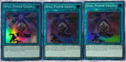 Yugioh 3x Spell Power Grasp DASA-EN056 Super Rare 1st Edition NM Playset - Image 2