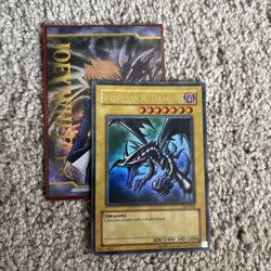 MP Yugioh Red-Eyes Black Dragon SDJ-001 Unlimited Edition Yu-Gi-Oh! W/ Joey Card - Image 1