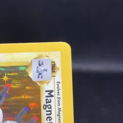 Magneton #9 9/102 Base Set Holo Rare Vintage WOTC Pokemon Card - MP - Image 3