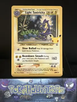 Pokemon Card Light Toxtricity SWSH137 Celebrations Promo L/P - Image 1