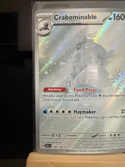 CRABOMINABLE - 149/142 Holiday Calendar Stamped - Holo - Pokemon TCG Card - Image 2