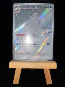 CRABOMINABLE - 149/142 Holiday Calendar Stamped - Holo - Pokemon TCG Card - Image 4