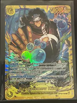 Bartholomew Kuma SEC OP12-119 Legacy of the Master One Piece Card English - Image 1