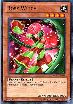 Rose Witch LVAL-EN093 Yu-Gi-Oh! Card Light Play Unlimited - Image 1