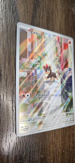 Litleo 139/132 Illustration Rare Pokemon Card Mega Evolutions - English TCG NM - Image 2