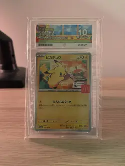 Pokemon Cards - ACE 10 Pikachu 020/M-P - JPN McDonalds Promo Burgerchu - PSA - Image 1