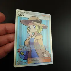 Lady SV86/SV94 Pokemon Hidden Fates Trainer Supporter Holo Full Art Card - Image 4