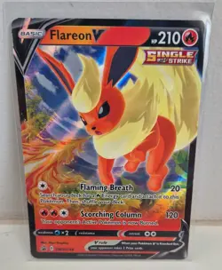 Pokemon - Flareon V - SWSH149 - Black Star Promo - Half Art Card - Image 1