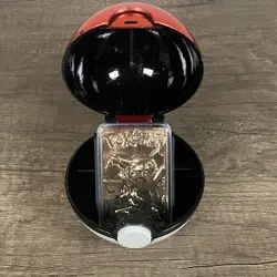 Pokemon 23K Gold Plated Card Burger King Limited Edition Pikachu W/ Ball & COA - Image 1