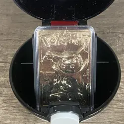 Pokemon 23K Gold Plated Card Burger King Limited Edition Pikachu W/ Ball & COA - Image 2