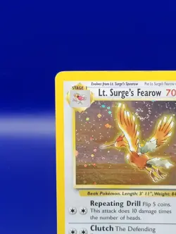 Lt Surges Fearow 7/132 Gym Heroes Holo Rare Pokemon Card Pokemon WOTC SWIRL LP - Image 4