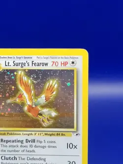 Lt Surges Fearow 7/132 Gym Heroes Holo Rare Pokemon Card Pokemon WOTC SWIRL LP - Image 5