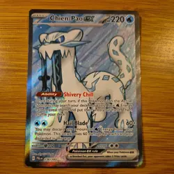 Pokemon TCG Chien-Pao EX Full Art Card 236/193 Paldea Evolved - Image 1