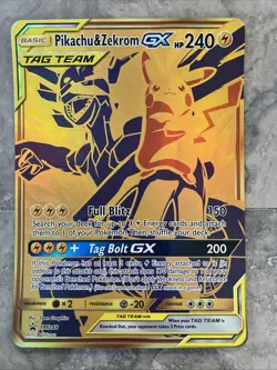 4 Pokemon Oversized Card Lot Pikachu&zekrom Reshiram Charizard Necrozma - Image 2