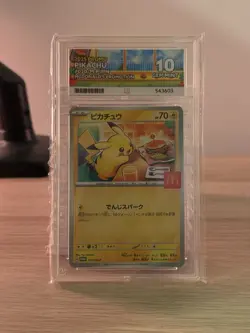 Pokemon Cards - ACE 10 Pikachu 020/M-P - JPN McDonalds Promo Burgerchu - PSA - Image 1
