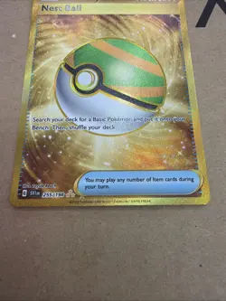Pokemon TCG Nest Ball Scarlet & Violet Base Set Gold Rare Trainer Card 255/198 - Image 2