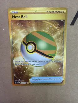 Pokemon TCG Nest Ball Scarlet & Violet Base Set Gold Rare Trainer Card 255/198 - Image 3