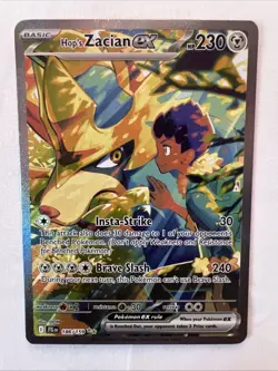 Pokemon TCG Hop's Zacian EX Holo Card 186/159 Sv09: Pokemon Journey Together NM - Image 1