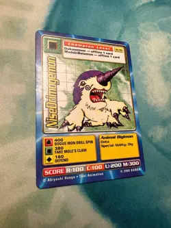St-95 NiseDrimogemon Digimon Swedish Promo Card TCG Rare Digi-Battle Bandai LP - Image 3