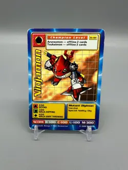 St-94 Ninjamon Digimon Swedish Promo Card TCG Rare Digi-Battle Bandai Played - Image 3