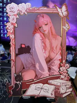 A5 Large Metal Card Serialized Waifu Anime Card 34/40 ZERO TWO - Image 1