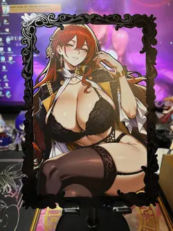 A5 Large Metal Card Serialized Waifu Anime Card U/40 Himeko Honkai - Image 1