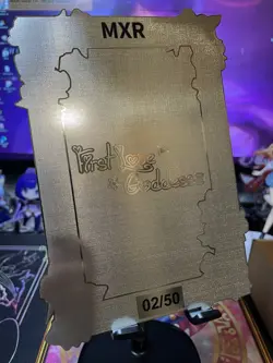 A5 Large Metal Card Serialized Waifu Anime Card Mitsuri Demon Slayer U/50 - Image 2