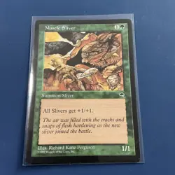 MTG Muscle Sliver Tempest Regular Common Magic The Gathering MP - Image 1