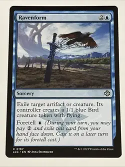 MTG Commander: The Lost Caverns of Ixalan Ravenform 0167 NM - Image 1