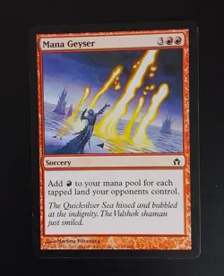 Magic the Gathering MTG Mana Geyser Red Fifth Dawn Common - Image 1