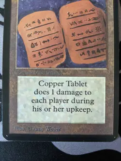 Copper Tablet ~ Alpha [Slightly Played][Magic MTG] - Image 3
