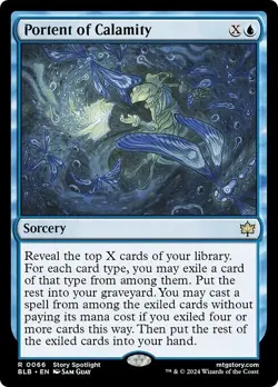 PORTENT OF CALAMITY x4 mtg NM-M Bloomburrow 4 Rare - Image 1