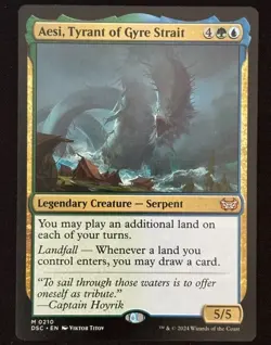 1x MTG Aesi, Tyrant of Gyre Strait - Commander: Duskmourn: House of Horror (DSC) - Image 1