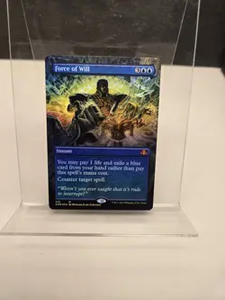 MTG Dominaria Remastered #418 Force of Will Borderless Foil NM - Image 1