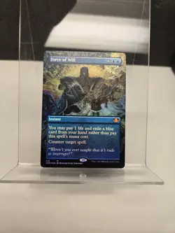 MTG Dominaria Remastered #418 Force of Will Borderless Foil NM - Image 2